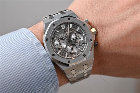 audemars piguet royal oak chronograph white dial|audemars piguet 26315.